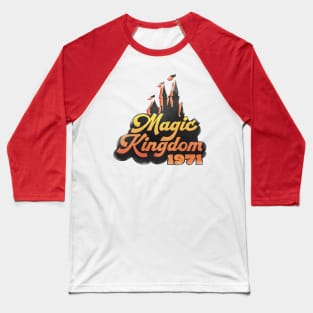 Magic Kingdom 1971 Vintage Distressed Baseball T-Shirt